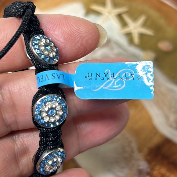 🖤NWT💕Sapphire Crystal Oval Shamballa Bracelet - Picture 5 of 12